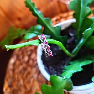 White gold stacking rings